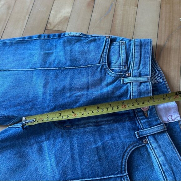 Revice Sz 27 Denim Star Back Exposed Seems Tappered Legs Jeans - Picture 11 of 12